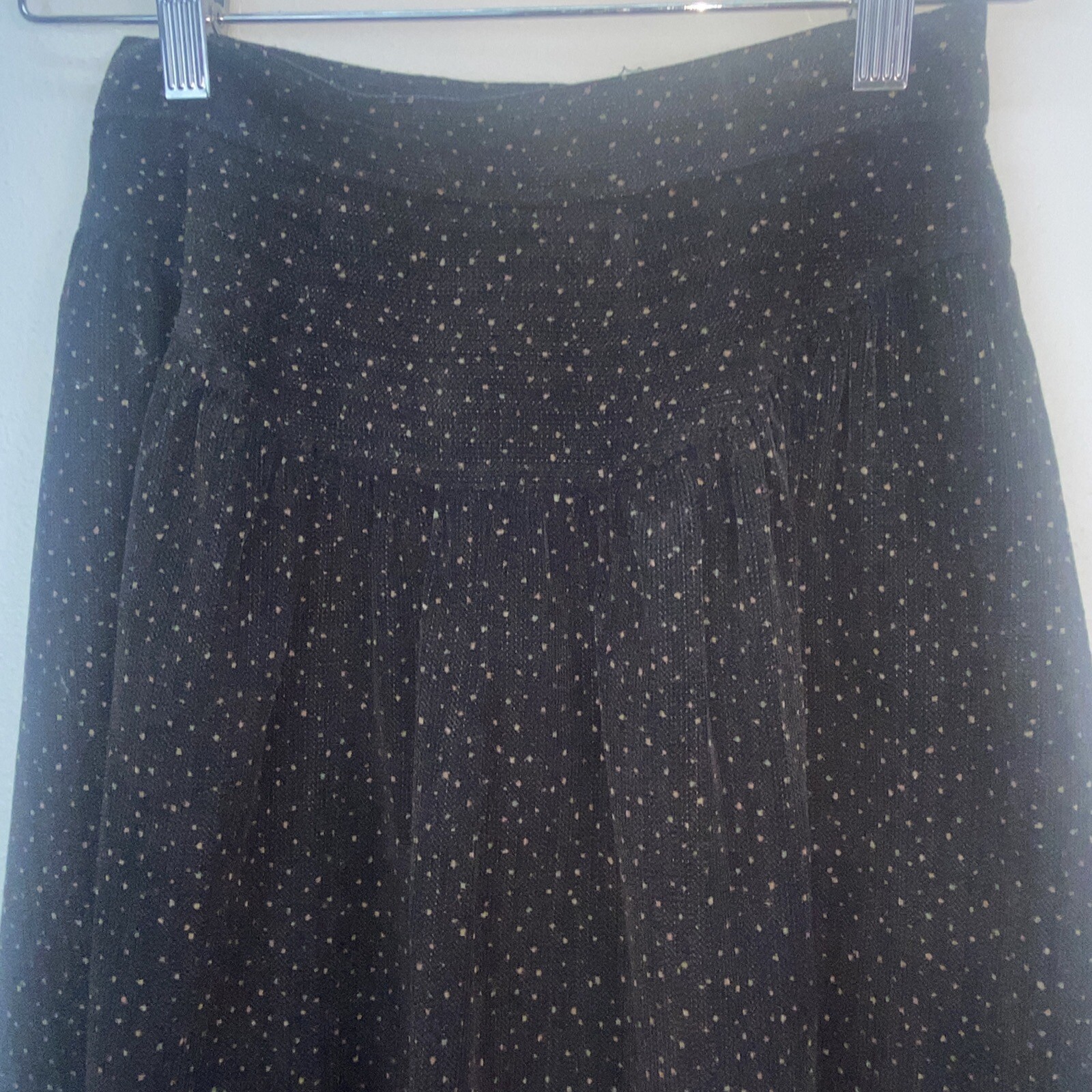Vintage HaberdasHER Junior’s 9/10 Grey Wool Blend Plaid Midi Skirt High Waist