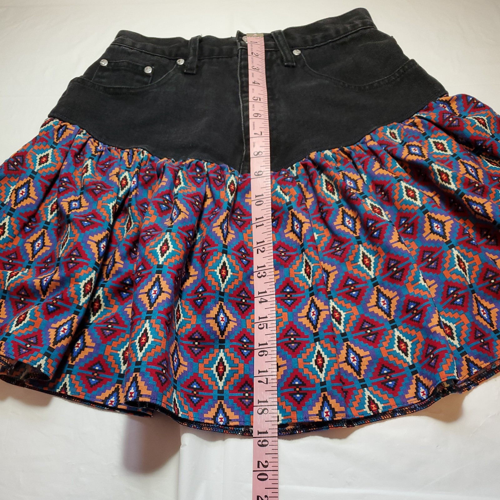 Vintage LA Blues Classic Denim Skirt Sz 10 Average 100% Cotton