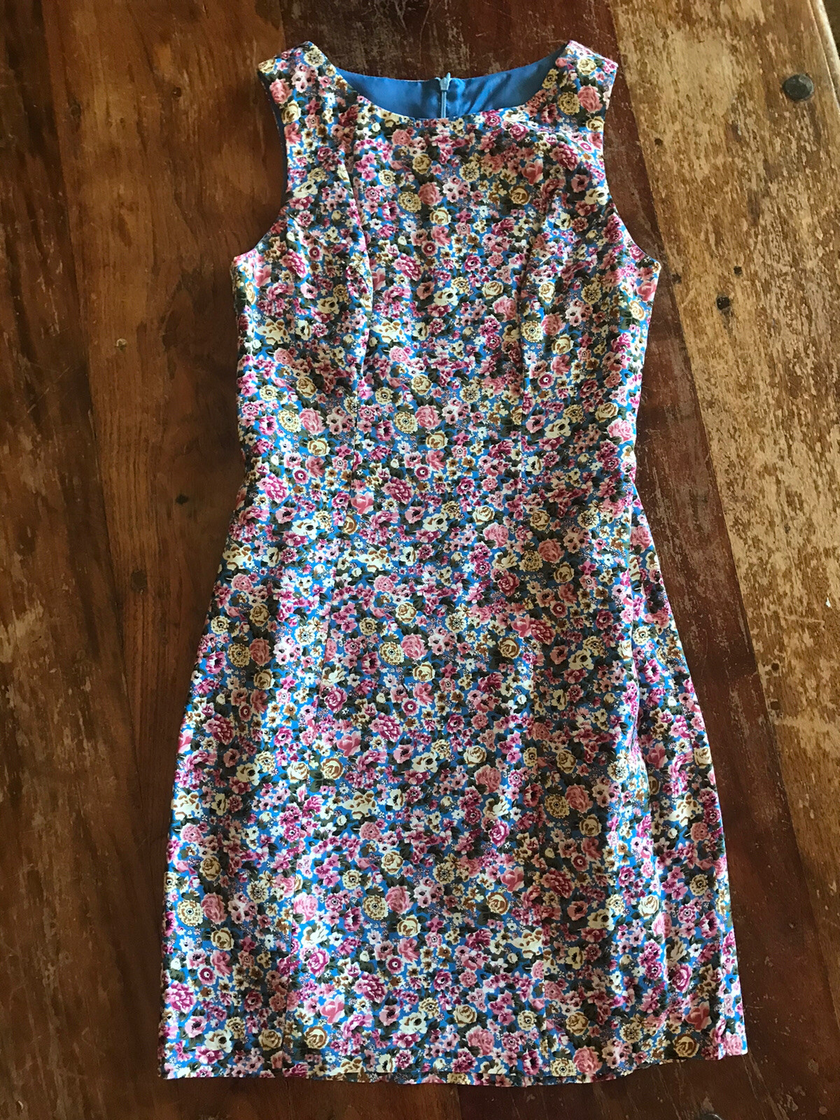 vtg 1990’s polished floral dress tailored summer fresh clean look
