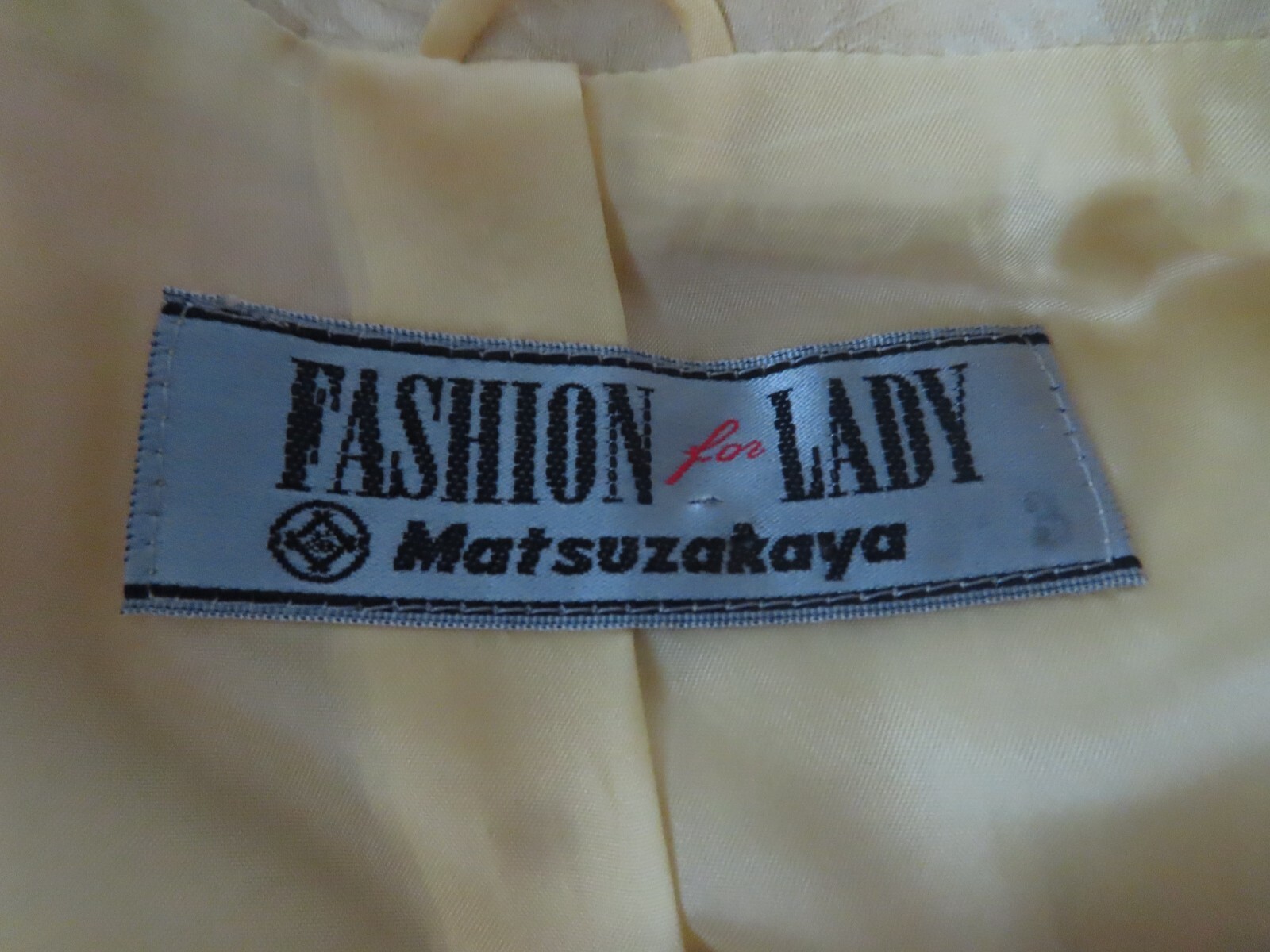 vintage rare 50s 60s Fashion for Lady Matsuzakaya silk suit sz 3 (Read)