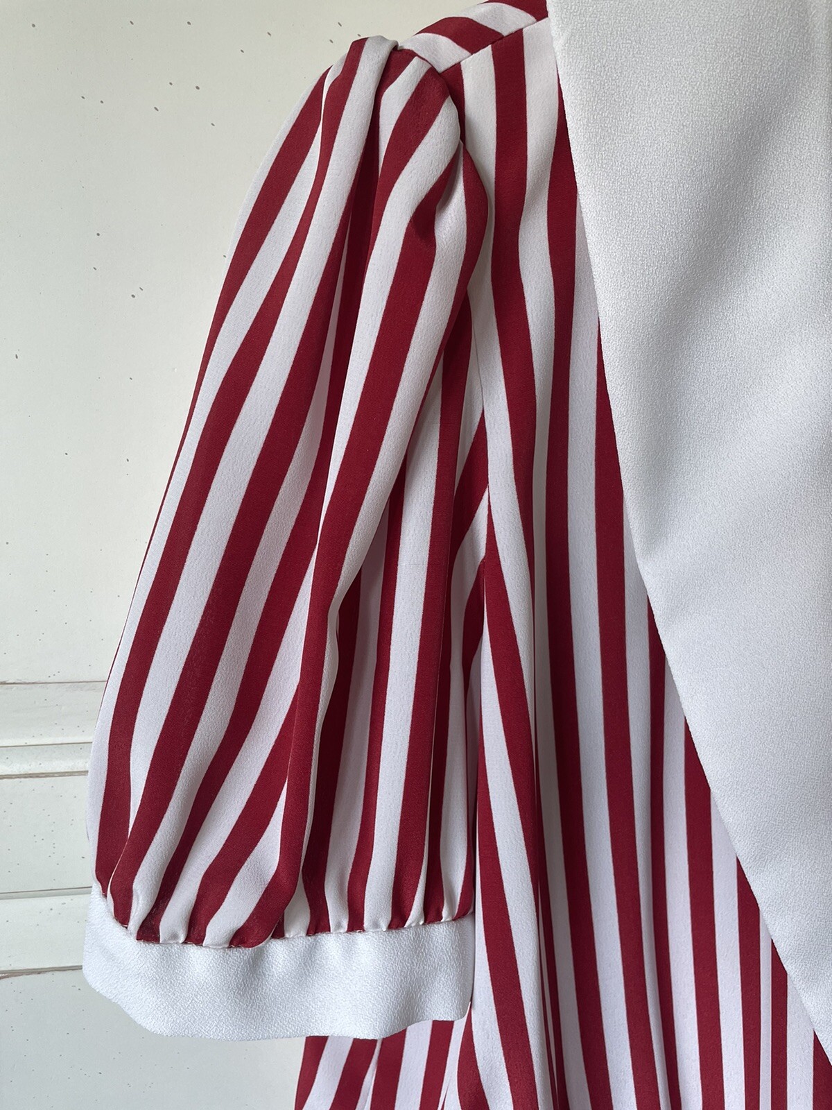 VTG 80s NIEMAN MARCUS ~ CHARLES ALAN Sz 12 Striped Dressy Blouse Shell Top