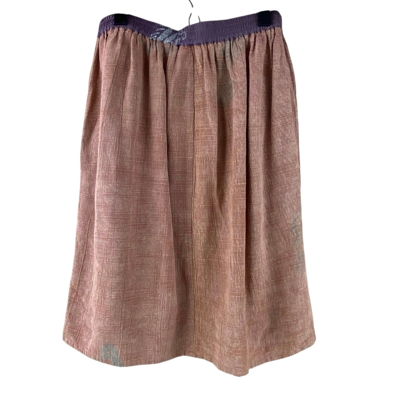 Vintage Kusnadi Boho Skirt Knee Length Button Front Festival Size S