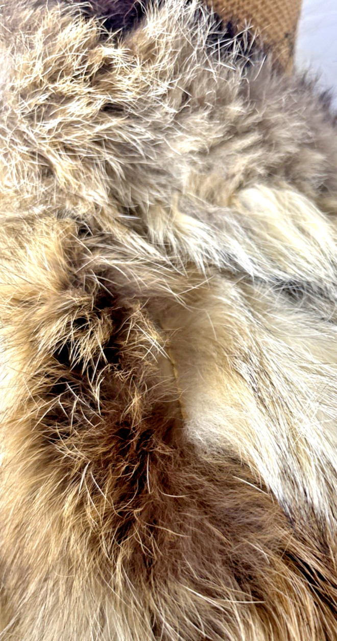 Vintage Women’s XL Real Fox Fur Genuine Suede Leather Reversible Vest