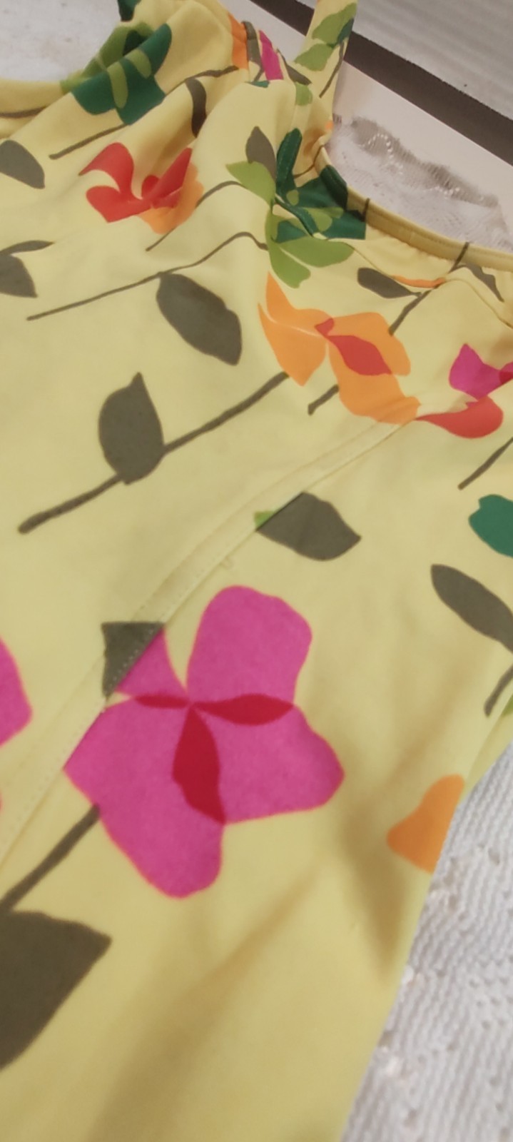Vintage Sun Fun By Ari Size 12-B Y2K Vibrant Colored Flowers Cheeky Bottom