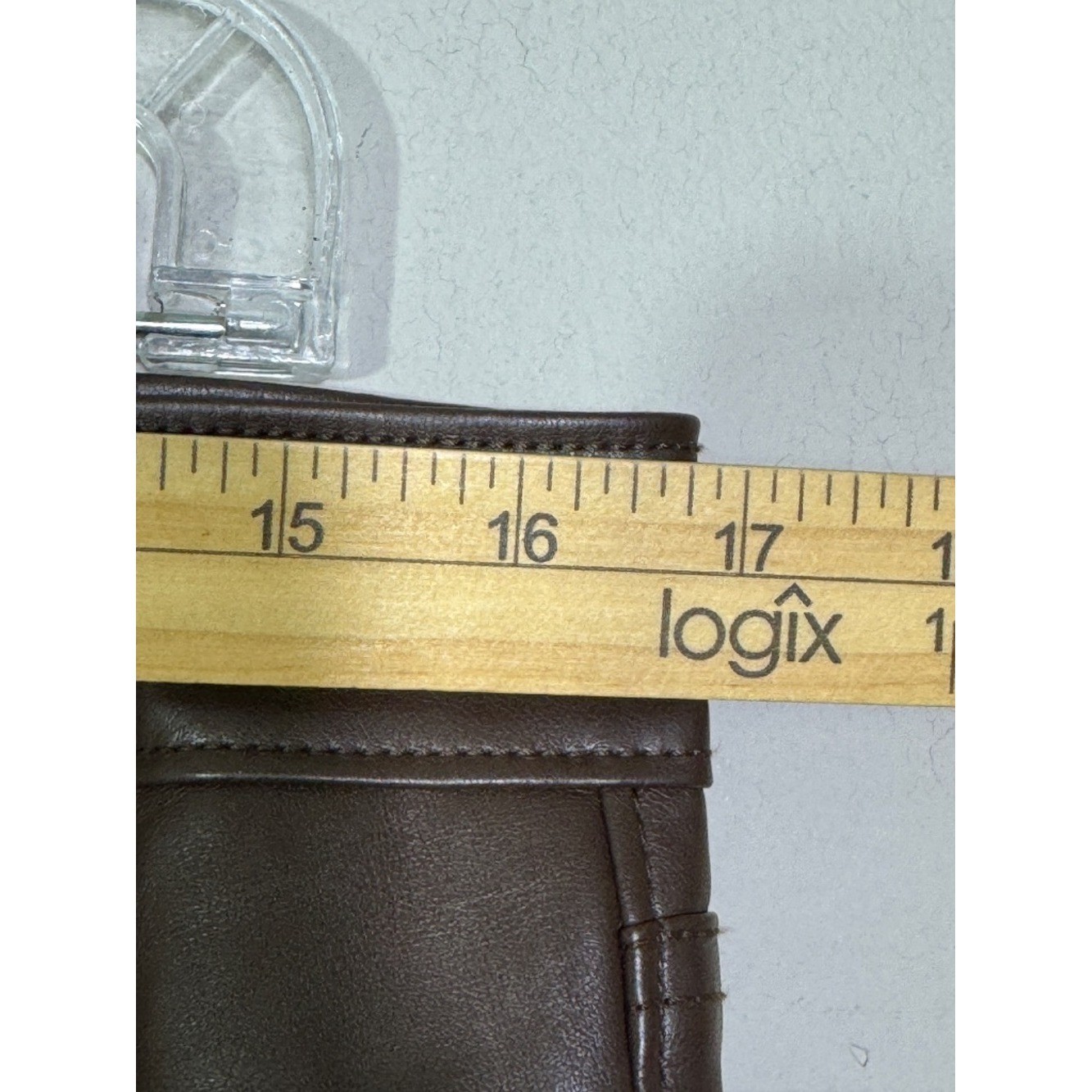 Old Navy Brown High Rise Boot-Cut Faux Leather Pants Sz 12 Tall Y2K Chic Fall