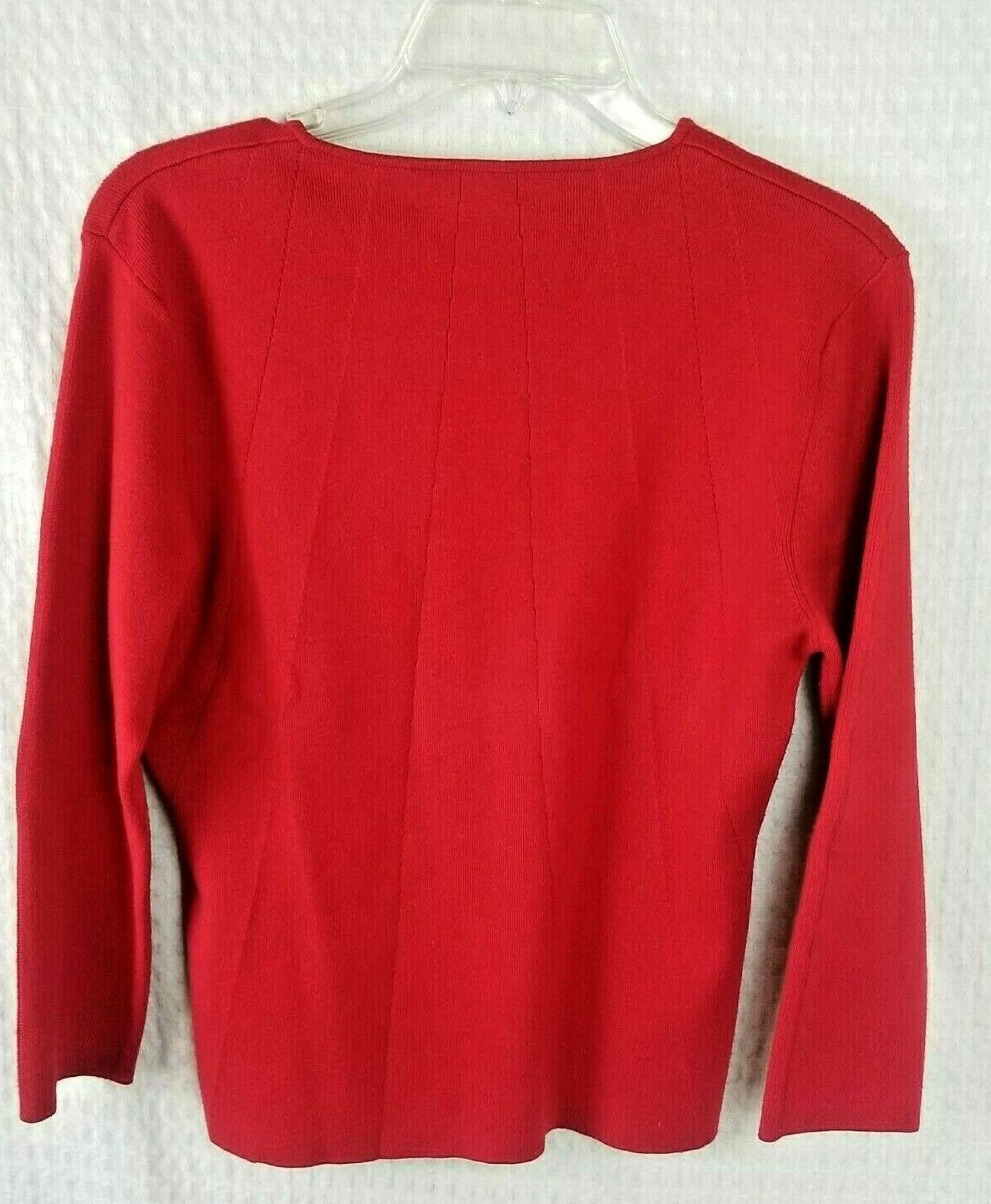 CARLISLE Vintage Red Lightweight Sweater Size Large RN 69161