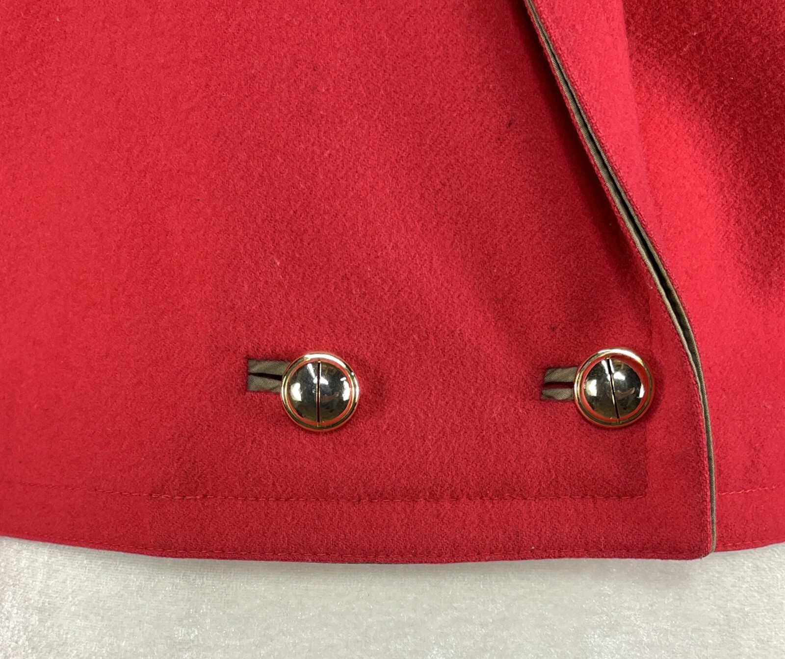 Very Rare Vintage late 70’s Gianni Versace Red Wool Short Jacket Made in Italy