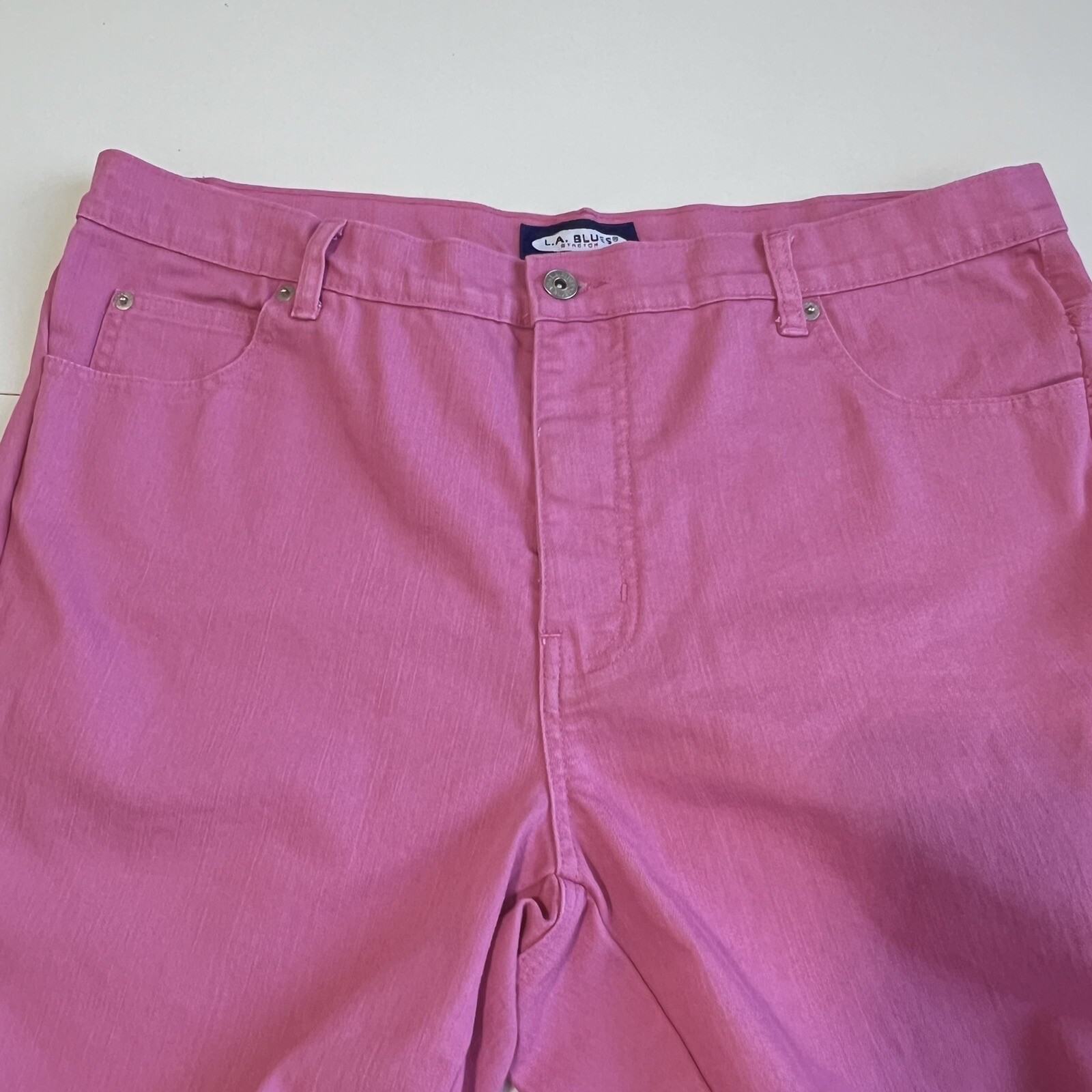Vtg L.A.Blues women stretch Jean 36X28 Tailored HighRise Flared 70s Hippie Retro