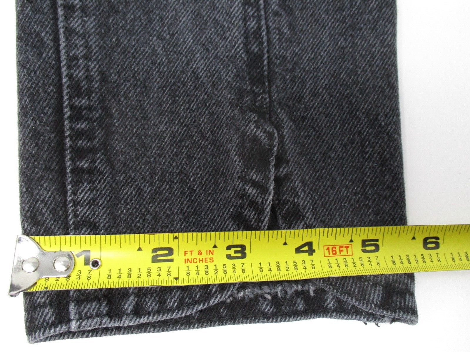 Vtg Chic Womens Juniors Jeans Black High Waist Mom Western sz 7 Cowgirl 24w USA