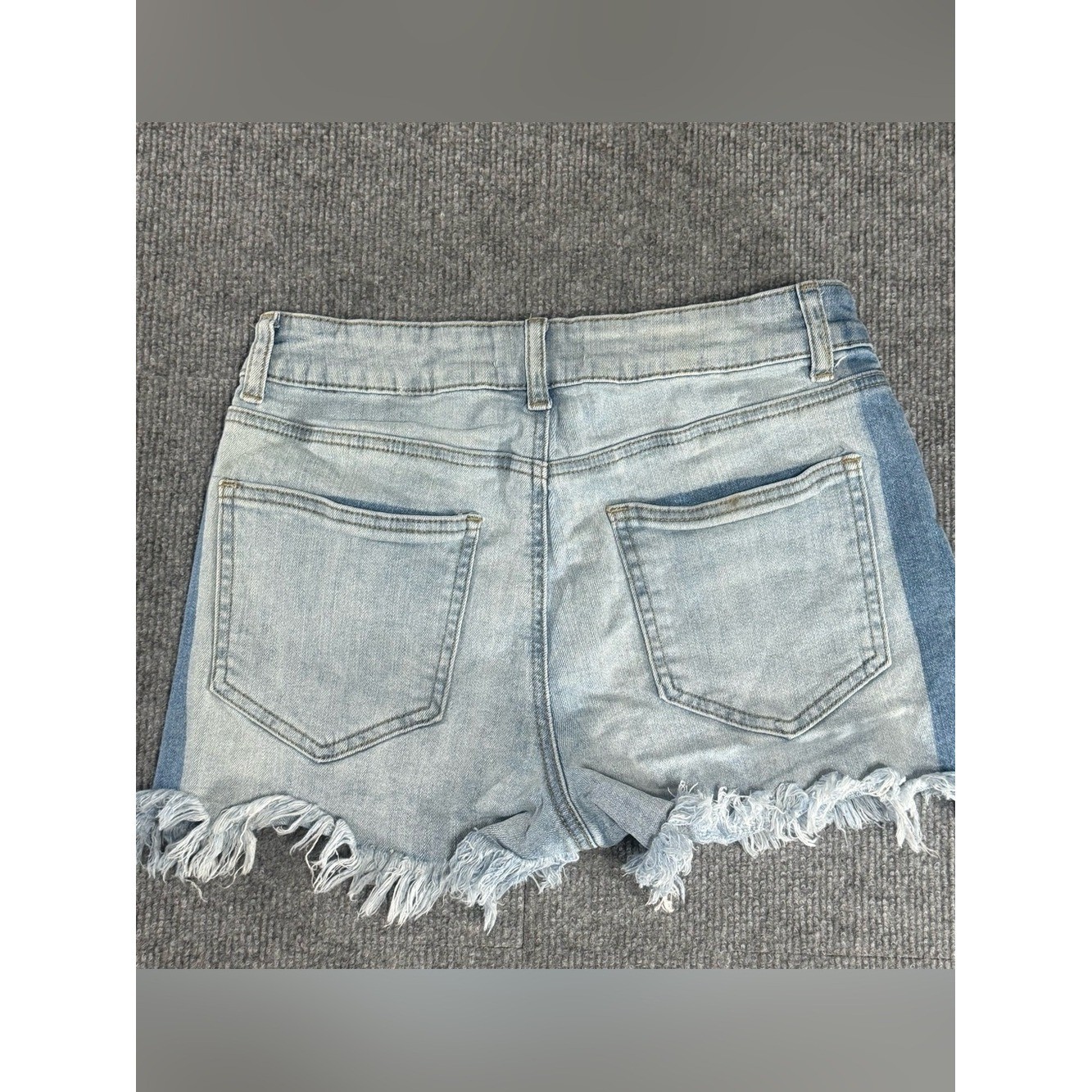 Altar’d State Two Tone Patchwork Denim Shorts Boho Festival Y2K Indie Retro 26