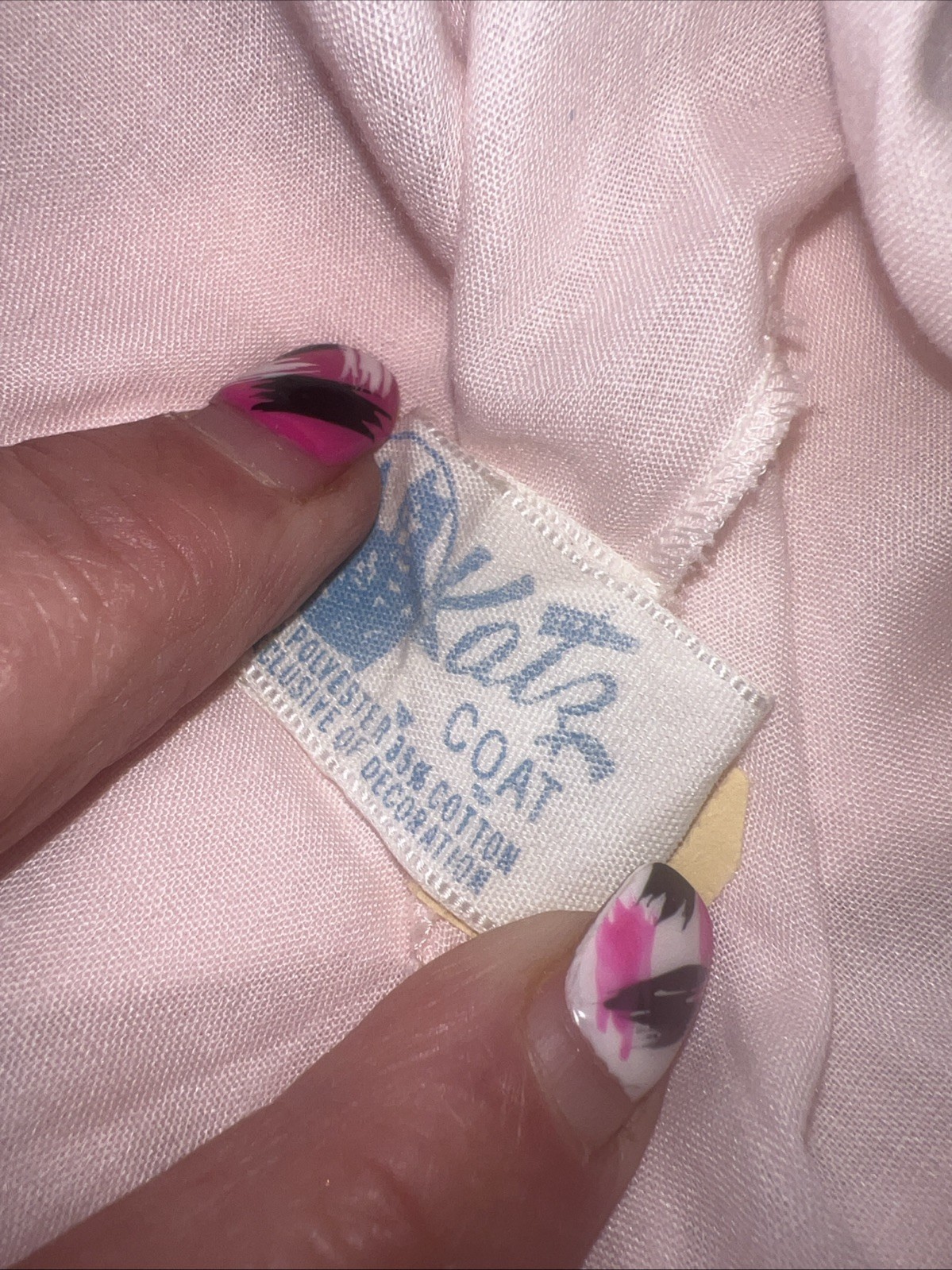 VINTAGE Katz Pajamas NIGHTGOWN /Robe GrannyCore Lace Embroidery BABYDOLL XL Pink