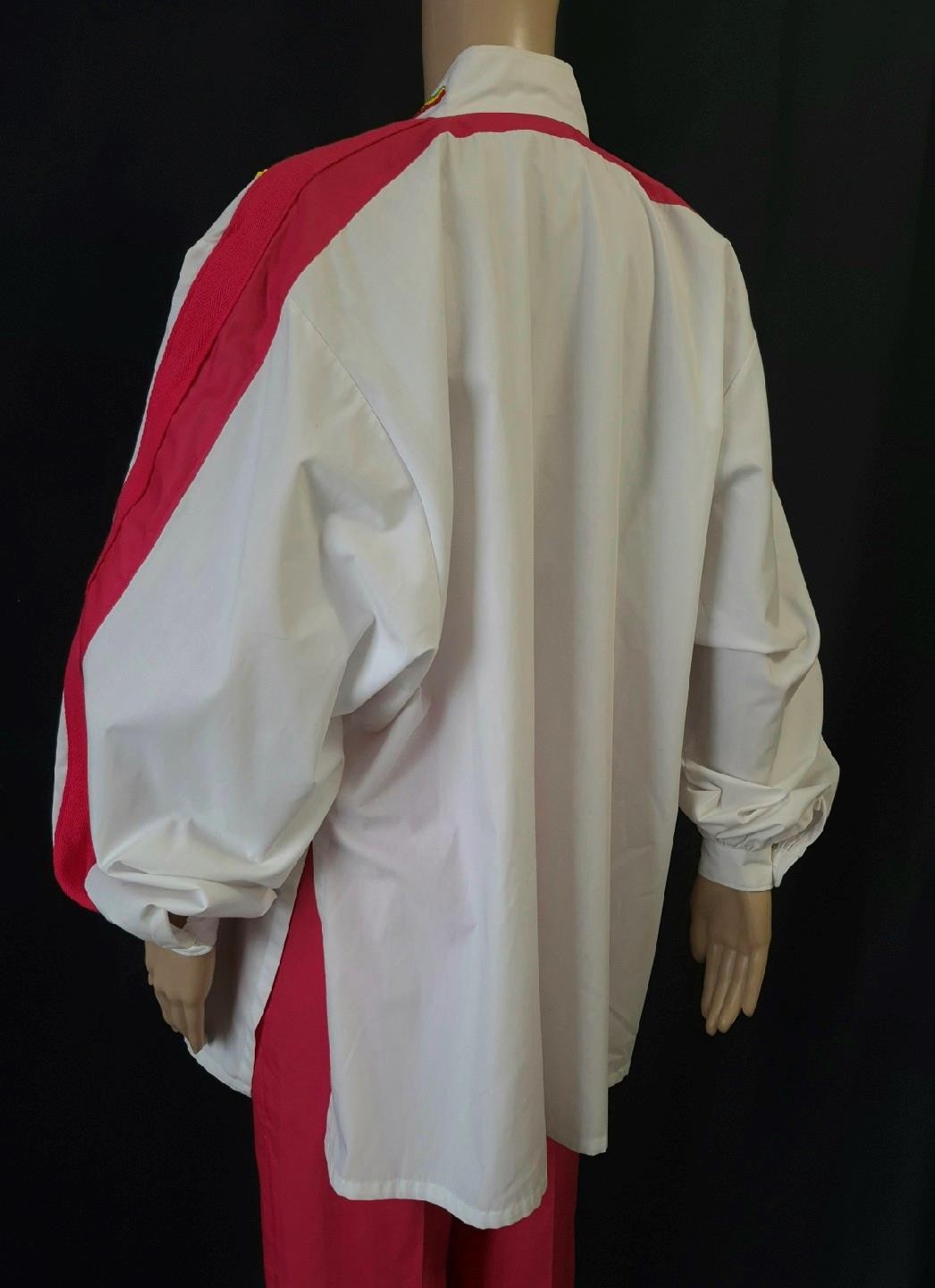 Marc D’Alcy Paris vintage 80s EMBROIDERED BEADED OVERSIZE SHIRT & Matching PANTS