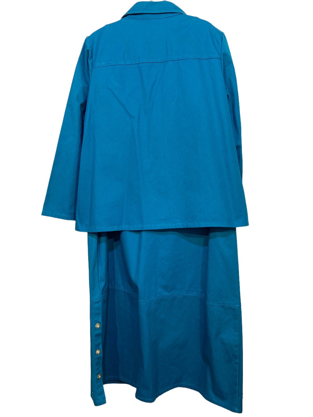 Vtg Bridge water Studio Women’s 18WP Denim Jacket And Sleeveless Dress RN#107444