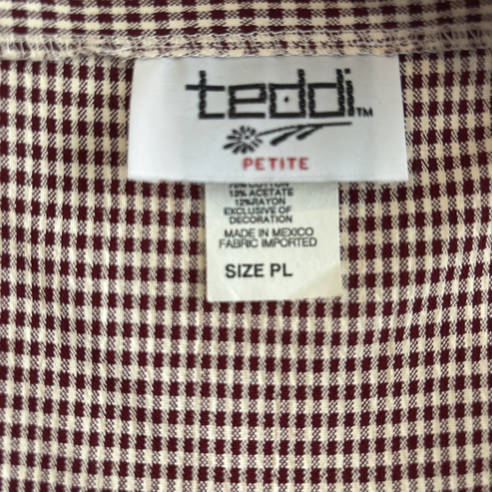 Teddi Vintage 90s Overalls Jumper Blue Denim Red Plaid Bird Maxi Dress PL