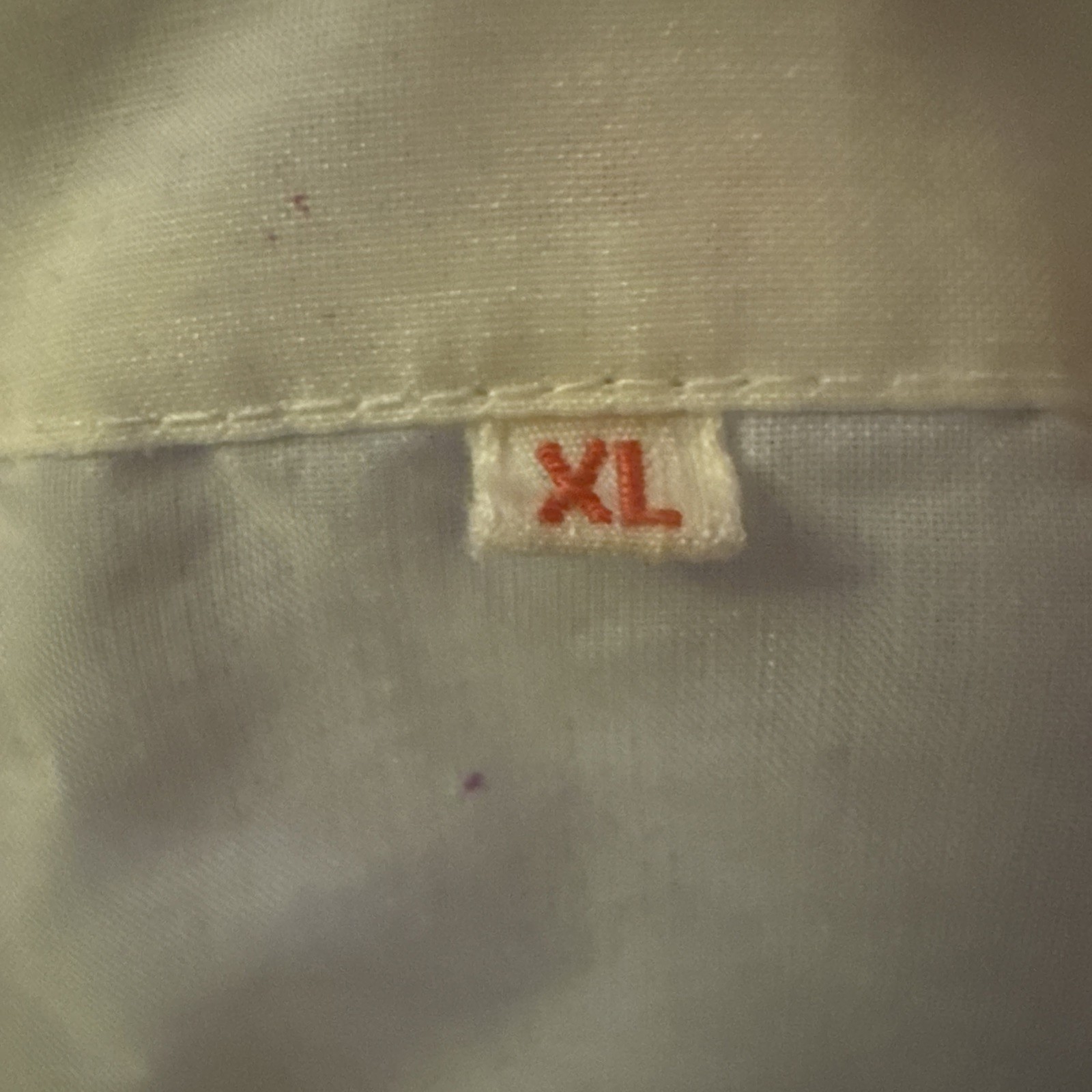Vintage Embroidered Floral Blouse. Womens XlLarge Pastel Boho White Short Sleeve