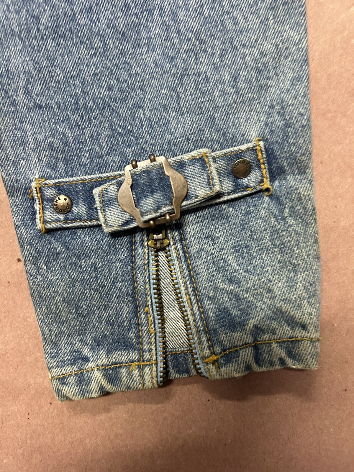 Vintage 1990’s Jordache Womens Double Buckle Jeans, Deadstock NWT, Size 7/8