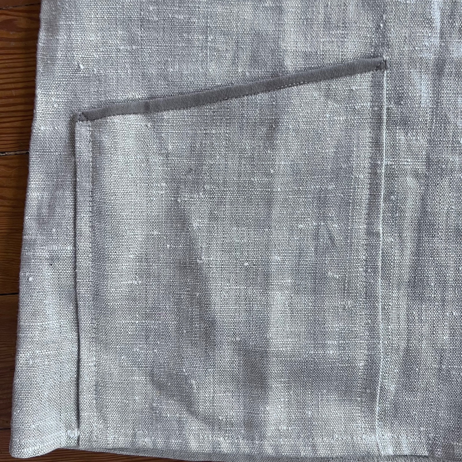 RARE Vintage 70s KINSALE SMOCK Moygashel 100$ Linen Fisherman Top Sz L