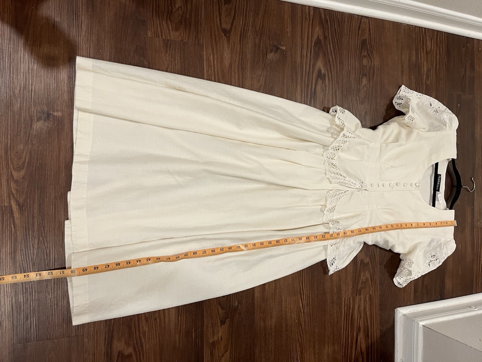 Vintage Plaza South 1980s Romantic Victorian Revival Dress Size 10