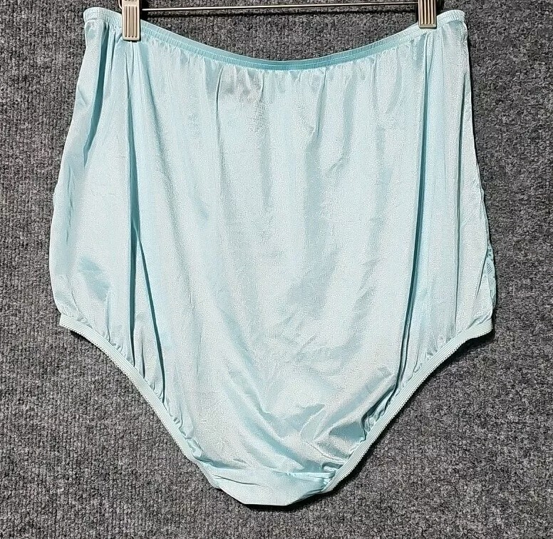 Vanity Fair Sissy Panty LACE Nouveau Slippery Nylon 9/2XL AZURE MIST