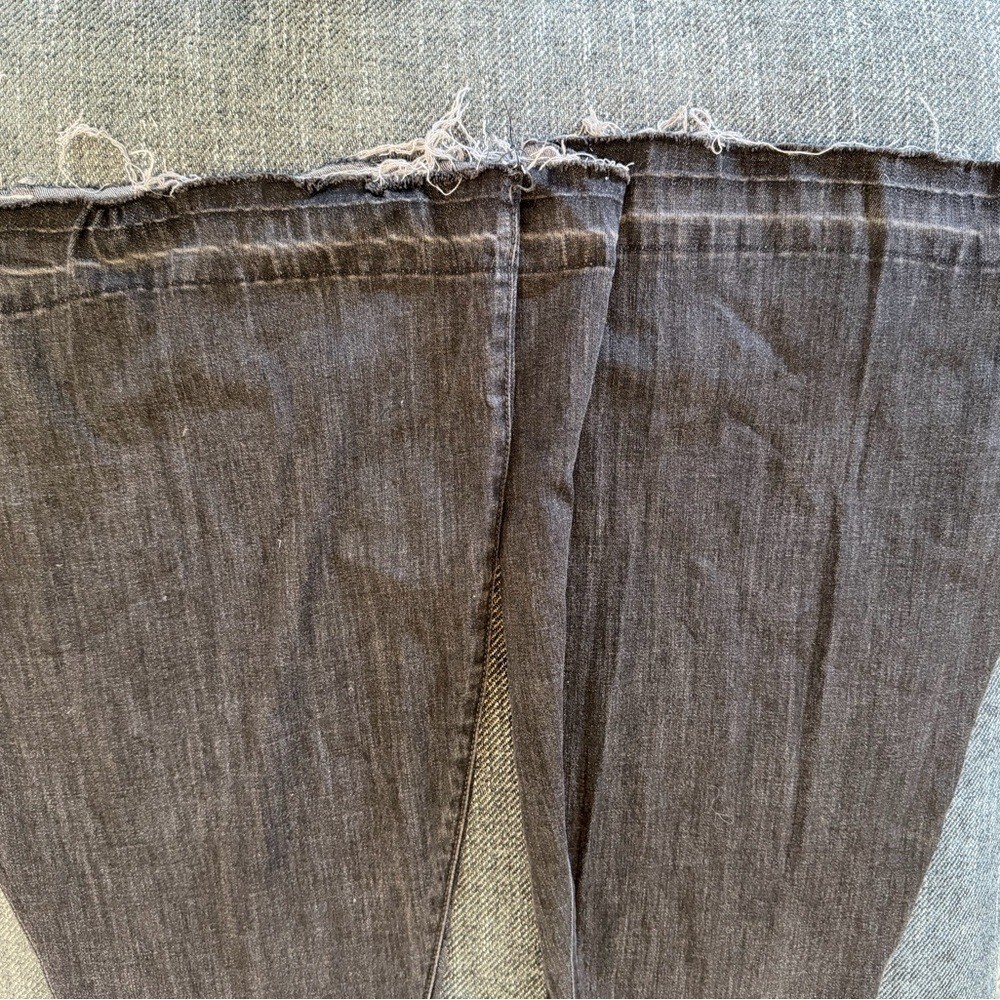 Hippie Y2K Grunge Goth Punk Gothcorp Boho We The Free Flare Jeans 24 Button Fly