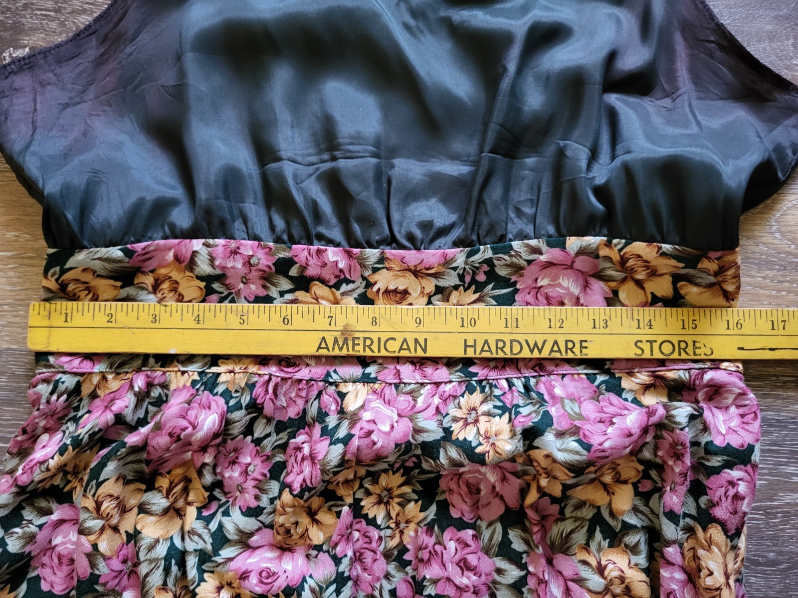 VTG Miss Dorby Lace Collar Cottage Core Prairie Floral 2 Pcs Dress Women’s Sz 18