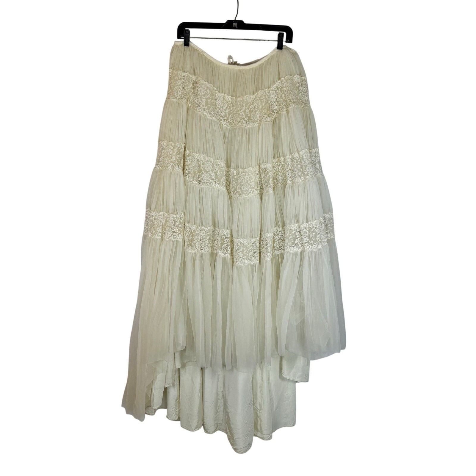 Vintage 1950s Marie of Pandora Bridal Crinoline Petticoat Skirt With Train AS IS