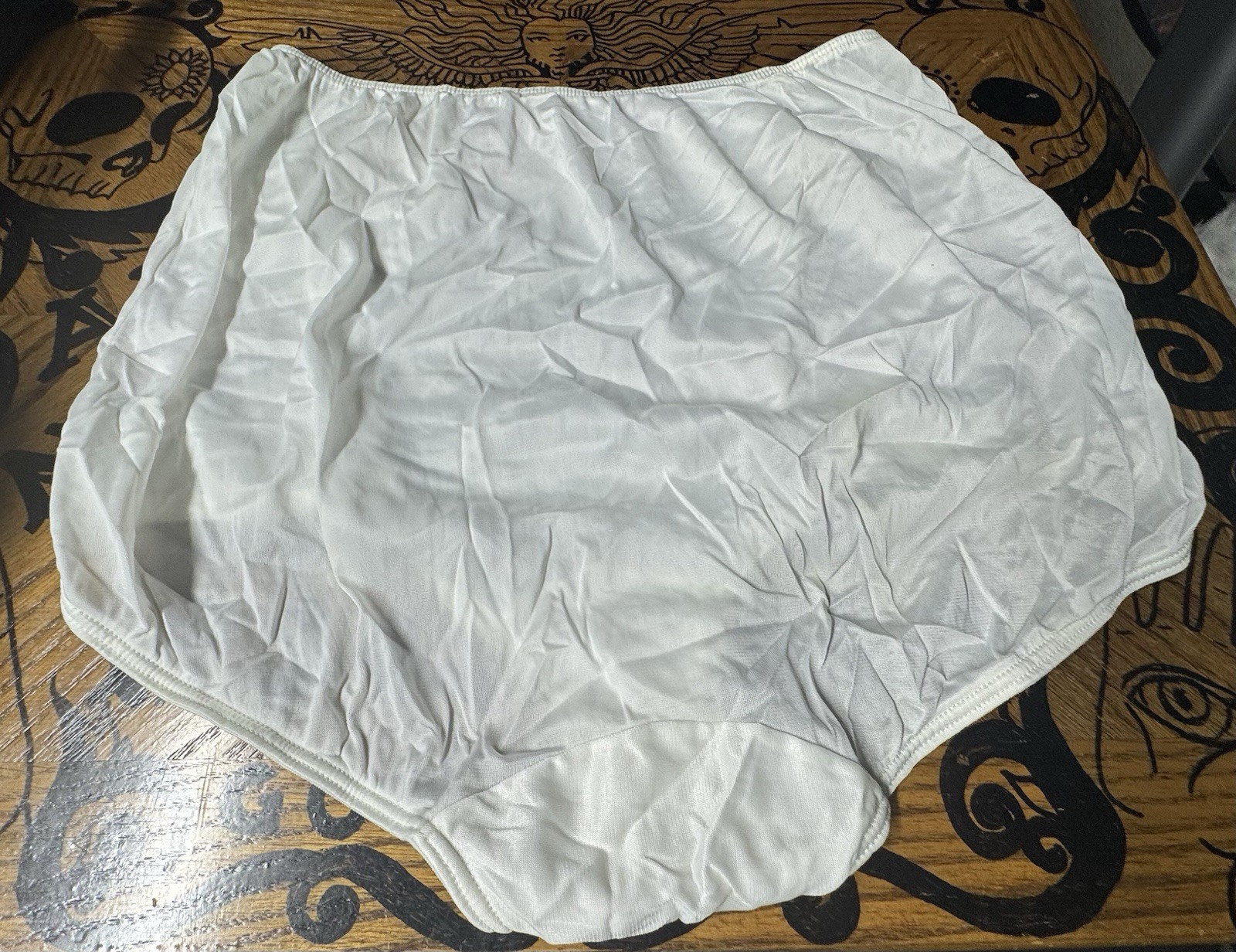 VINTAGE SEARS VERY IMPRESSIVE GRANNY PANTY! SIZE 8. 41/42 WHITE