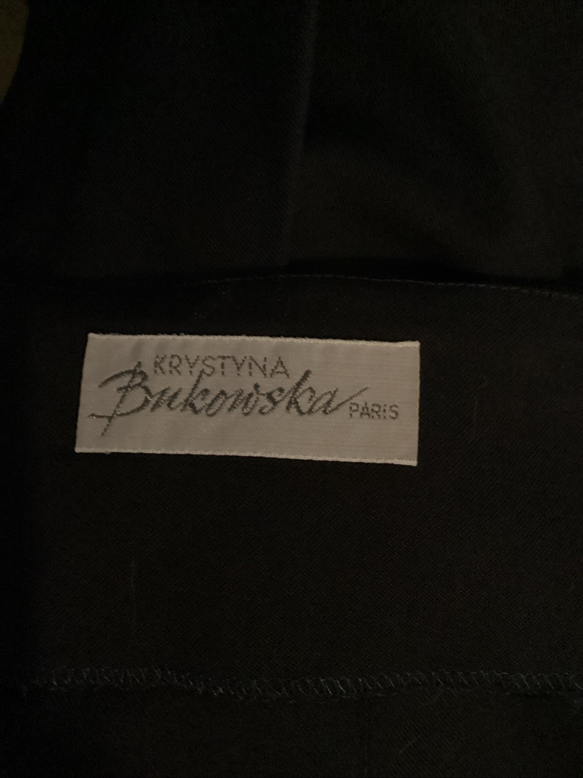 vintage 80’s Krystyna Bukowska Paris asymmetric hem fitted skirt sz S