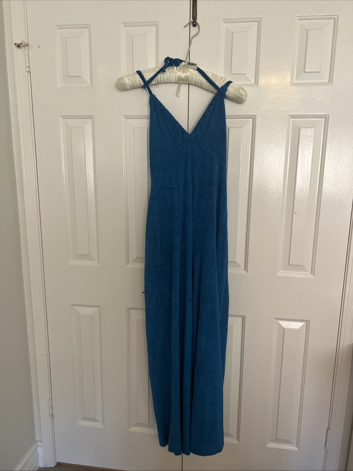 Gertrude Davenport Blue Terry Cloth Vintage Jumpsuit