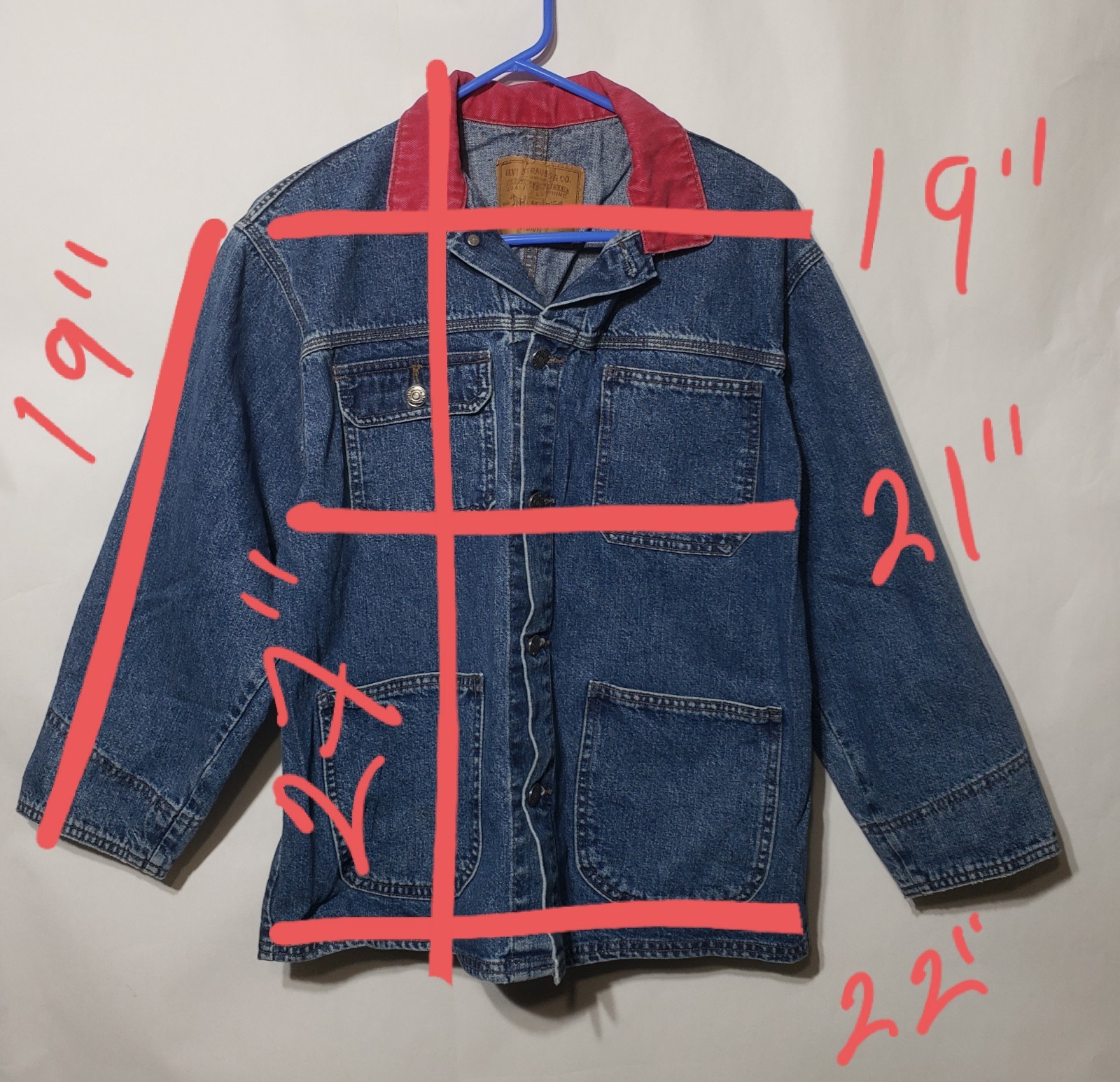 Vintage Levi Strauss Denim Women’s M (12/14) Barn Jacket SUPER👽RARE