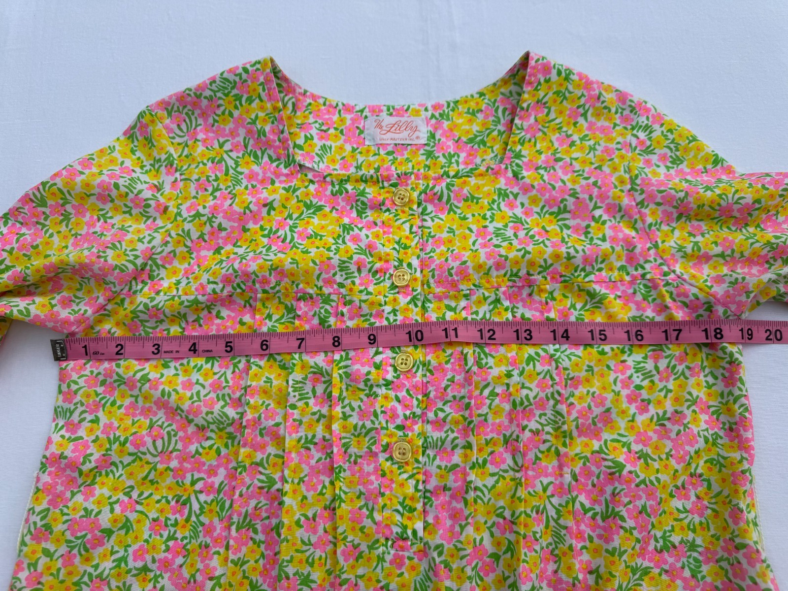 1960’s „The Lilly” Vintage Lilly Pulitzer Floral Tunic Dress Modern Size M/L