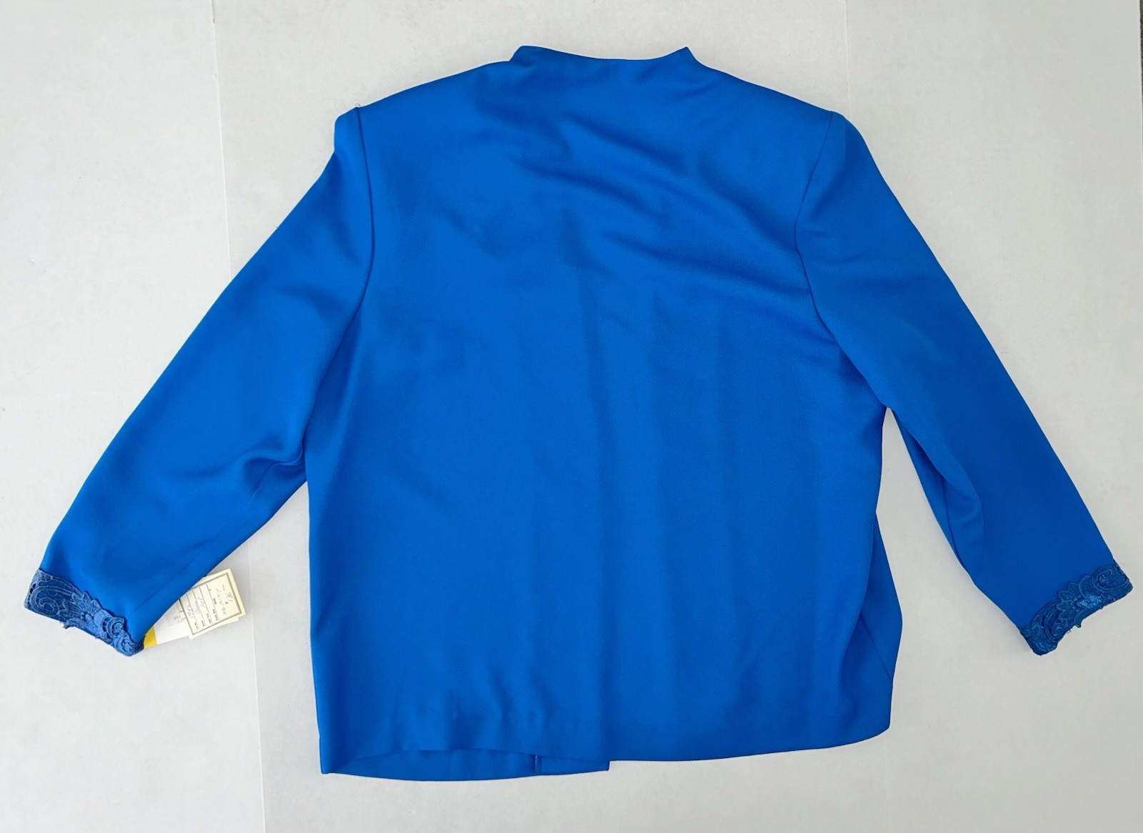 Vintage Caron Womens 14 Petite Jacket blazer Blue USA Dressy New With Tags!