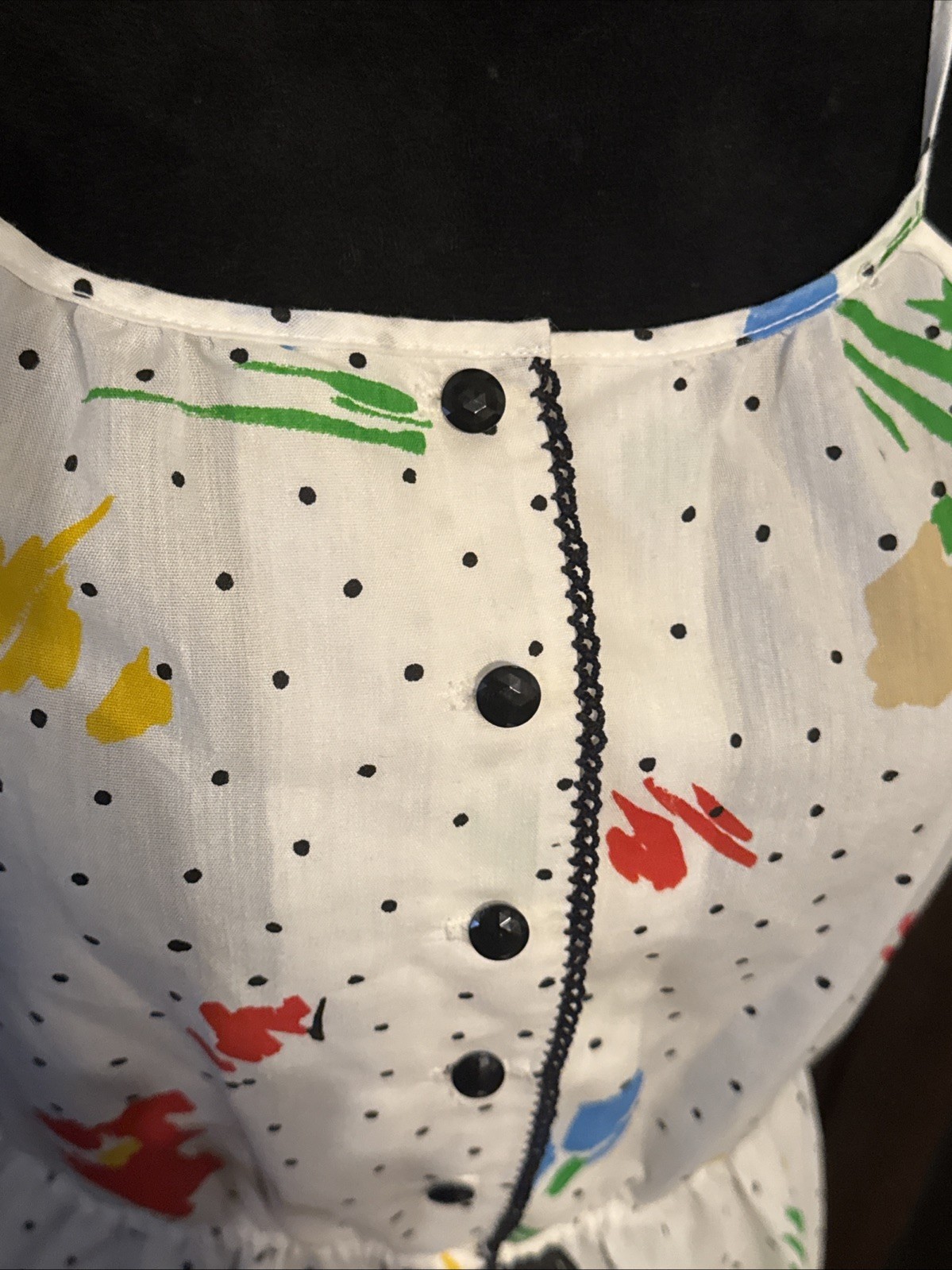 Vintage 80s Leslie Fay Sundress Art To Wear