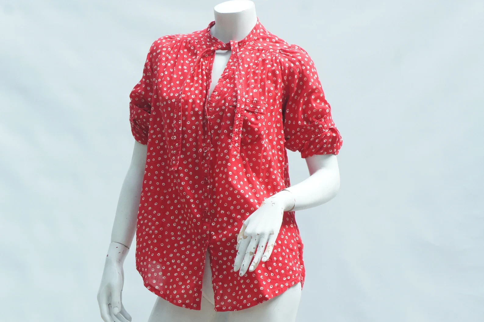 French Connection Self Tie Blouse Bow Blouse Secretary High Fashion