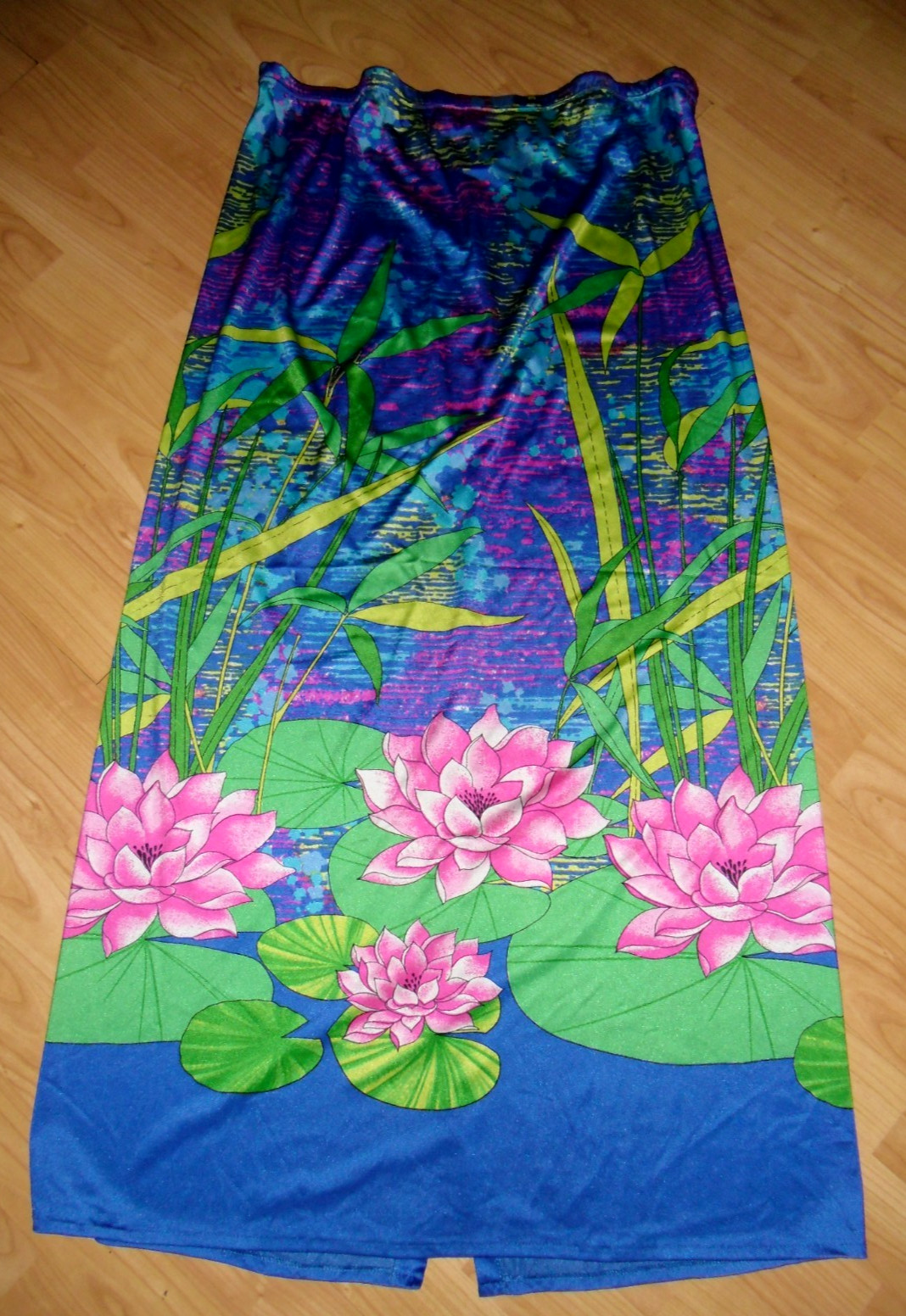 GoldStart Creation 70’s Vintage Maxi Skirt Summer Beach Skirt D38 US8