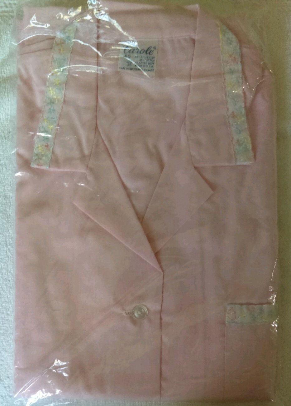 Vtg Carole 2 Piece Pajama Set, Sz 40