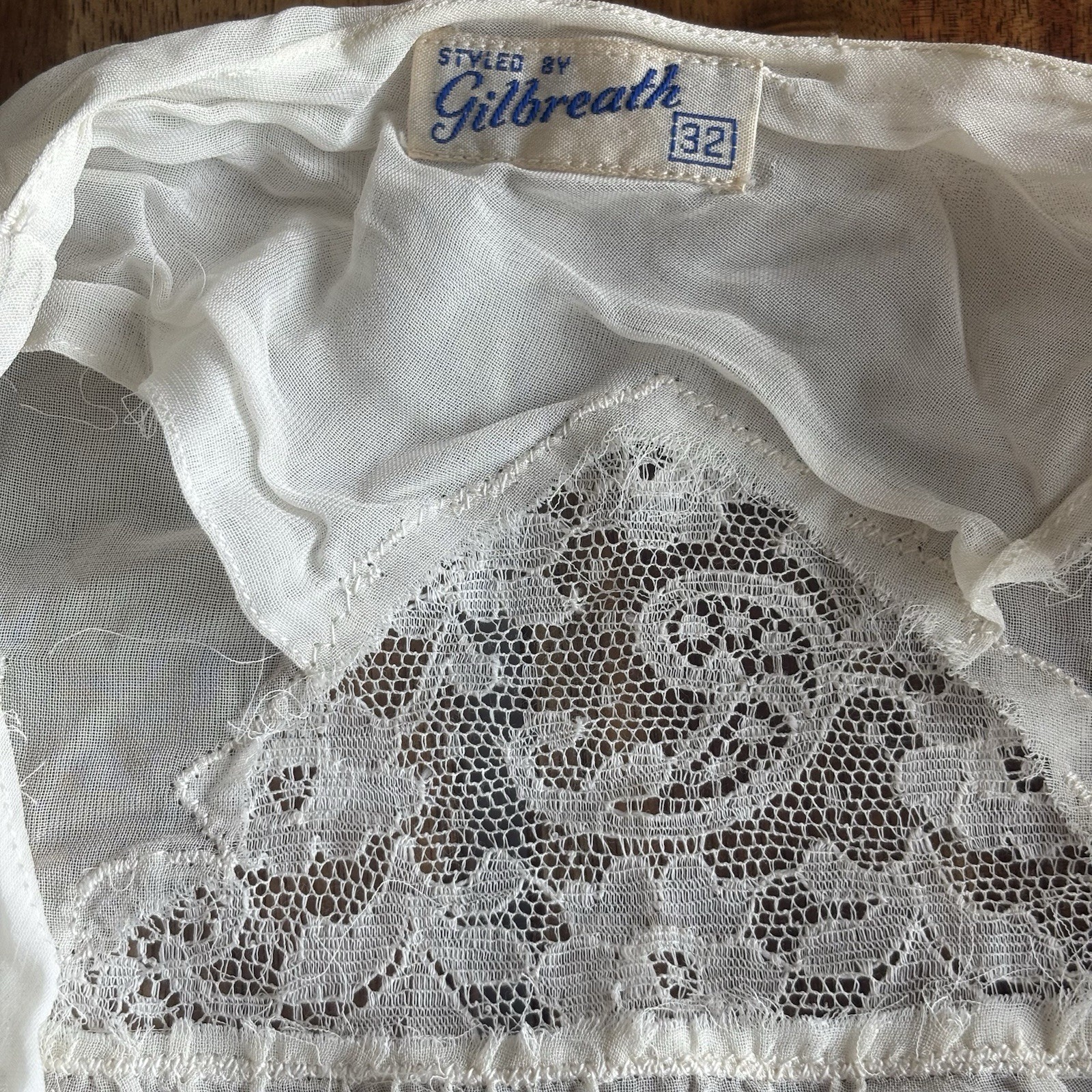Vintage Edwardian Sheer Nightgown Lace Robe Ethereal Victorian Sheer FLAWS~AS IS