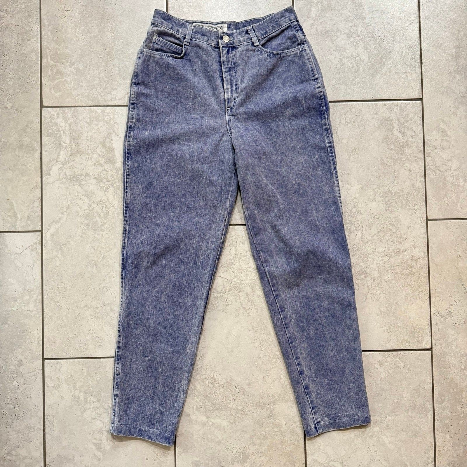 Vintage 80s JouJou Jeans Retro Size 13-14 Womens Bluish Purple