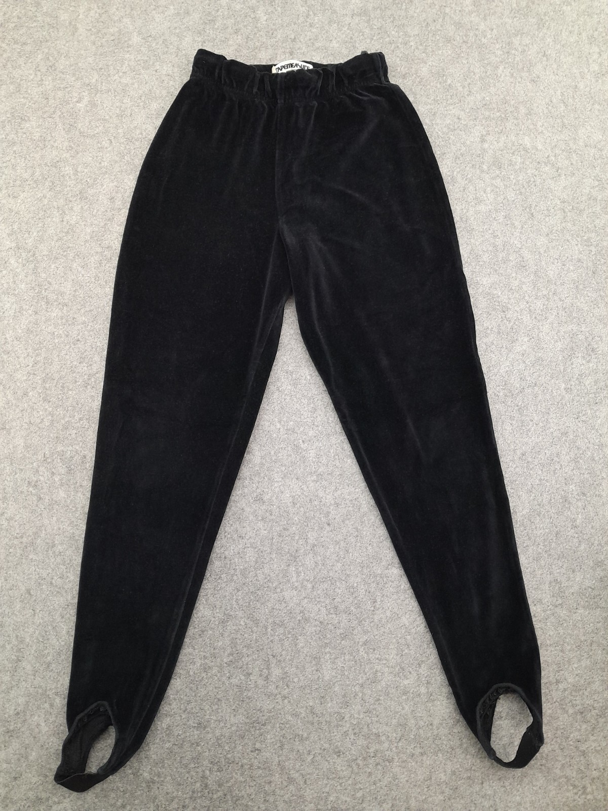 Vintage 80s 90s TapeMeasure Stirrup Pants Women’s Size XS Black Made in USA