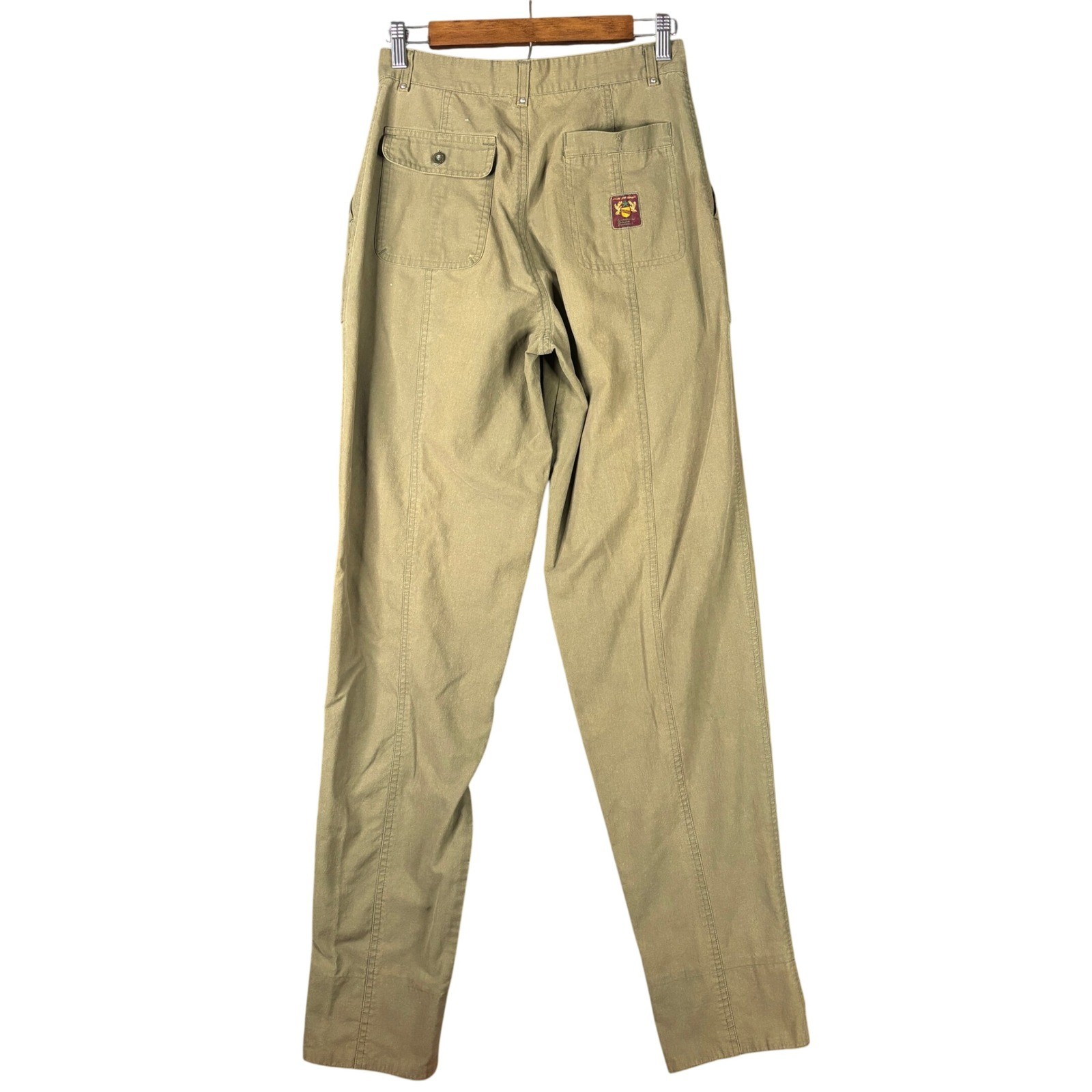 Vintage Cotler High Waisted Cargo Pants Womens 29×34 Green Khaki Tapered Utility