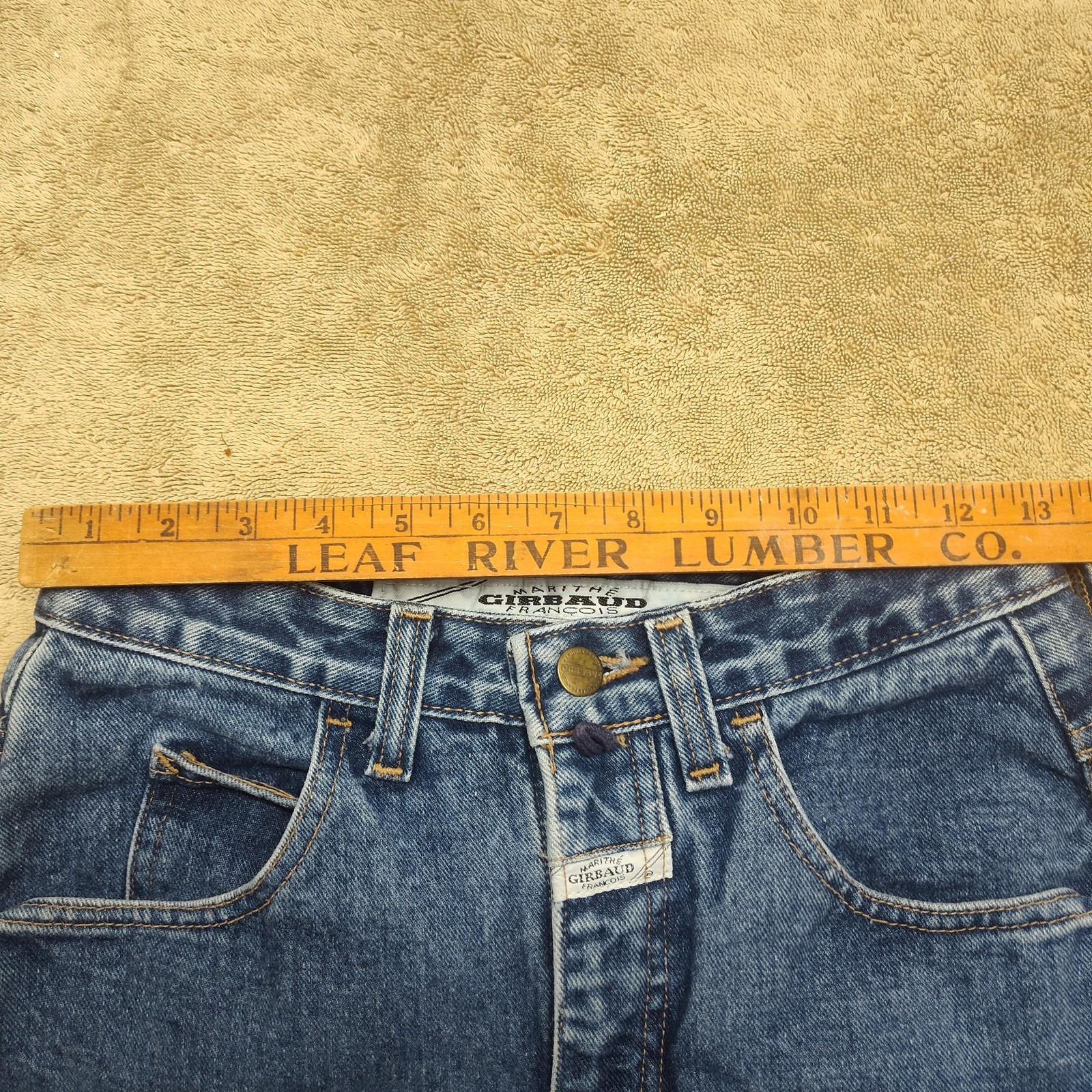 Marithe & Francois Girbaud Stone Washed Jeans 7/8 Tall Women 27×32 Classic