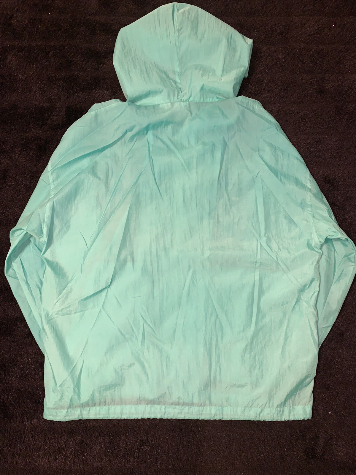 Vintage PRO Spirit Unisex Turquoise S Full Zip Pocket’s Nylon Wind-Breaker NWOT
