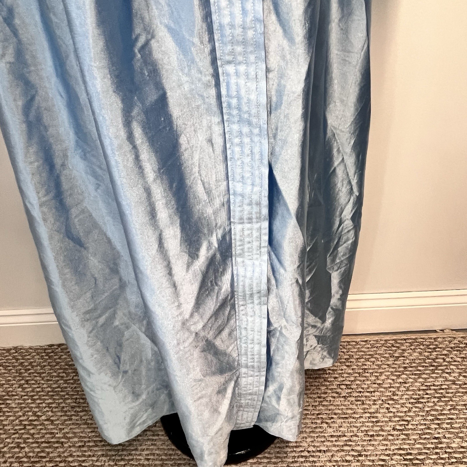Vintage Anthony Richards Long Robe Plus size 2X Baby Blue Shimmery Lounge Wear