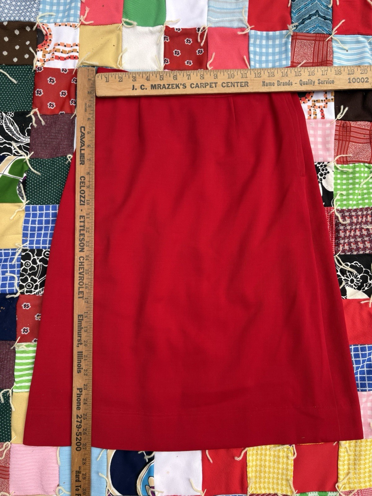 1960s Betty Rose Red Coat & Skirt Set Women’s Vintage
