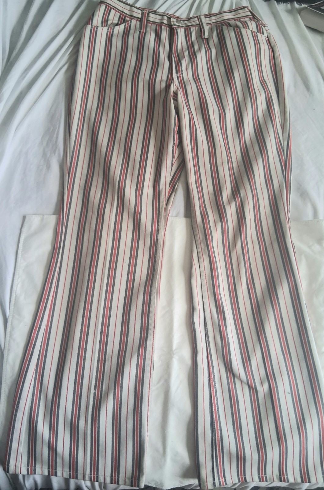 VINTAGE WRANGLER PANTS FLARES STRIPED – USA 13 / 14