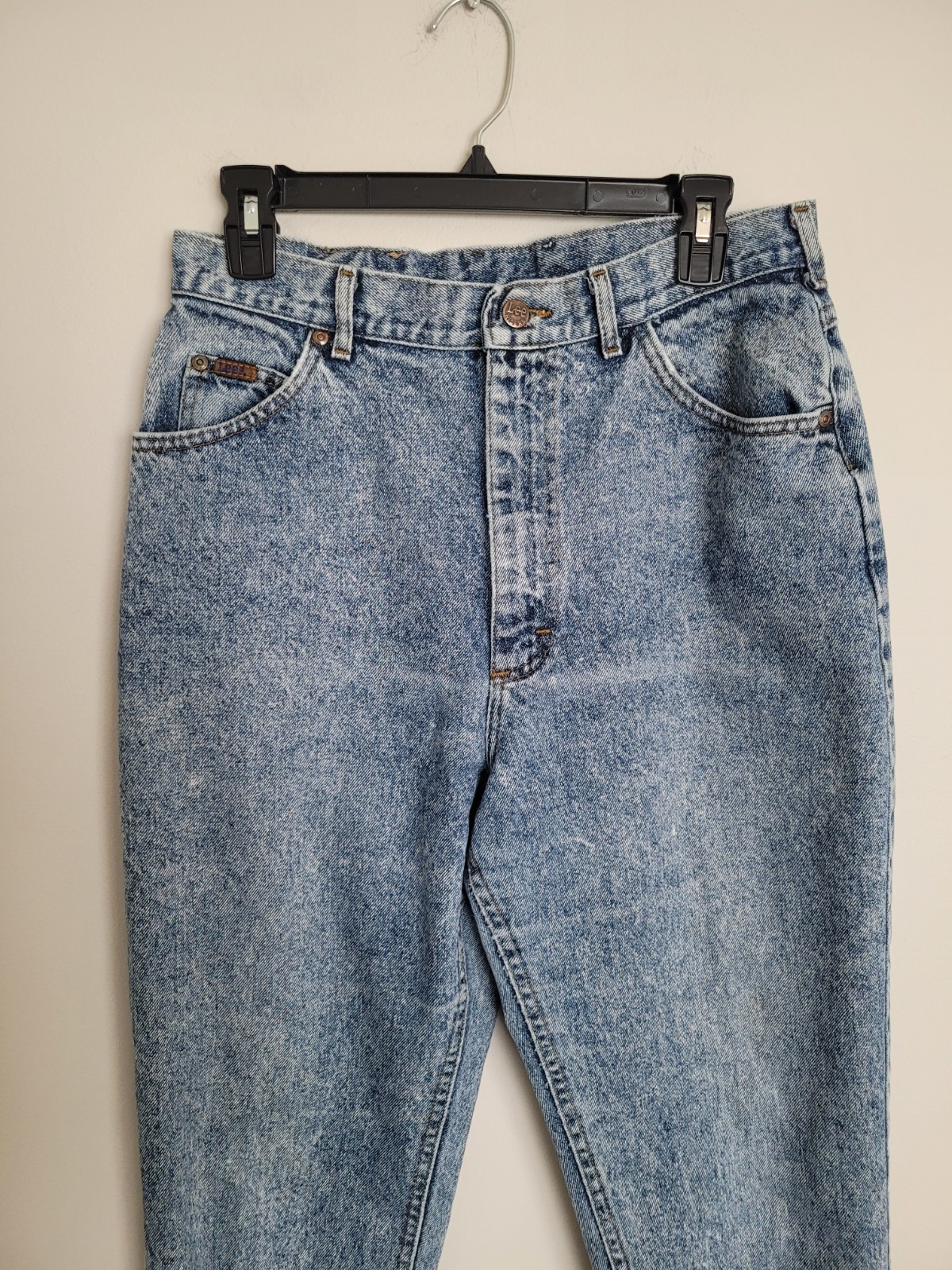 Vtg 80’s Lee Riders Acid Washed High Waisted Mom Jeans Womens SZ 14 Med USA