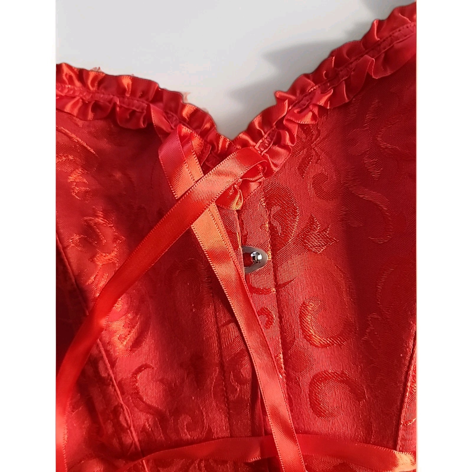 Corset Top Classic Bustier Red Color