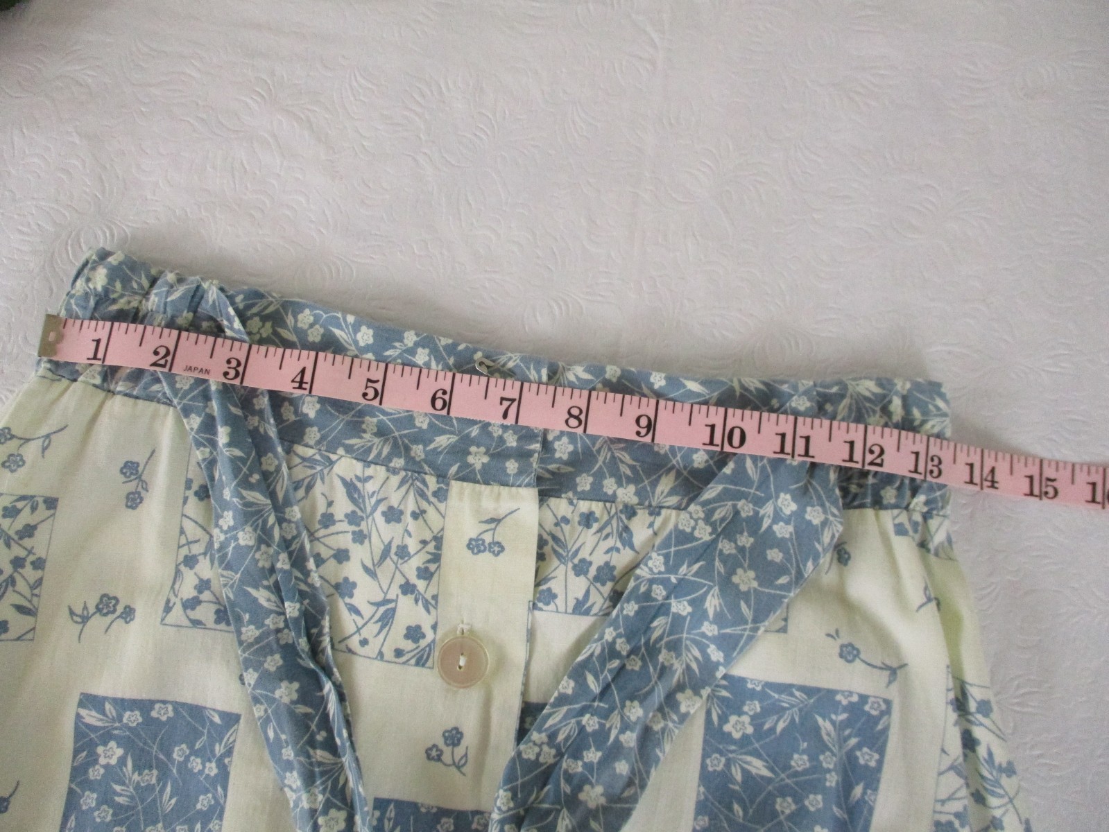 VTG 70’s Saks Fifth Avenue sz. M Maxi Skirt Blue Patchwork Boho Hippie Union