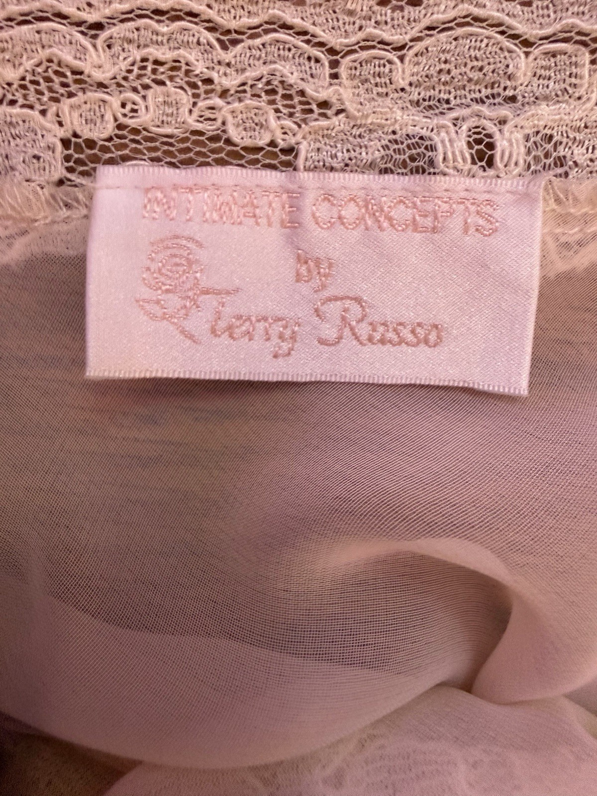 Vintage Intimate Concepts Pink Lace Drop Waist Slip Dress. Excellent Condition!