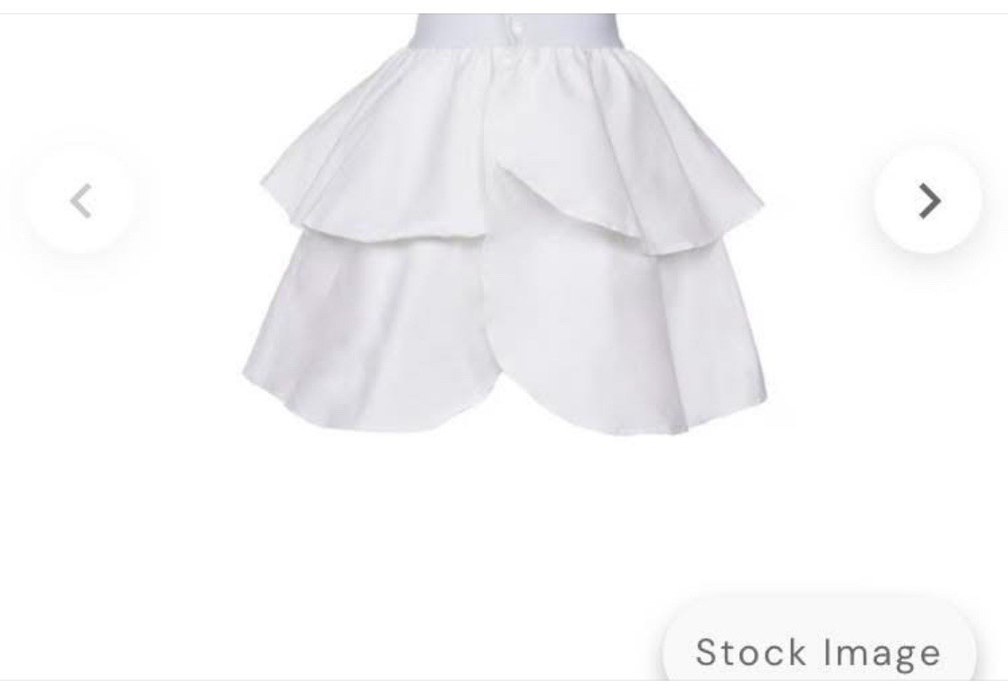 Laura Byrnes White Canvas Petticoat Fits Waist 44” To 52”